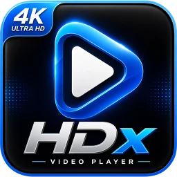 أيقونة مشغل فيديو عالي الدقة HDx